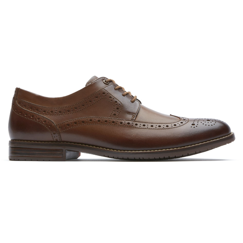 Oxfords Rockport Homem Marrom - Style Purpose 3 Wingtip - 71023TZJS